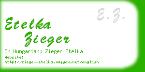 etelka zieger business card